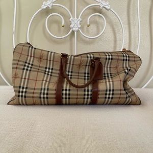 Burberry duffel bag in Haymarket check plaid tartan